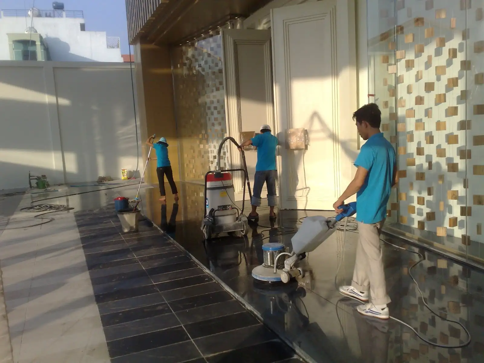 Đánh bóng bề mặt đá Granite/ Ceramic